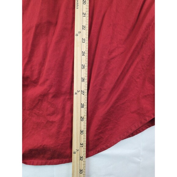 Vintage Chaps Men's Large Red Long Sleeve Button Up Shirt - Picture 7 of 8